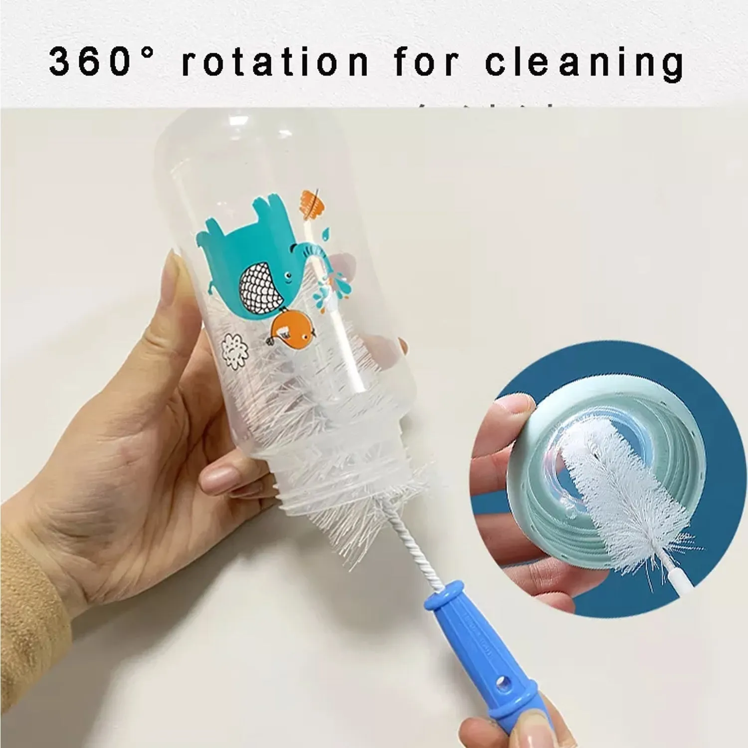 6658 Plastic Multipurpose Kitchen Long Bottle Cleaning Brush