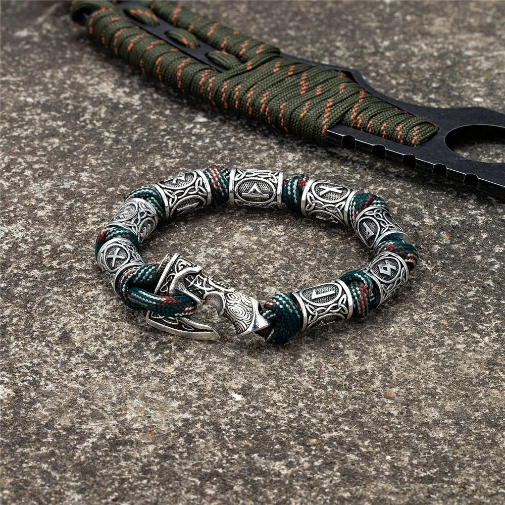 Camping Paracord Survival Rope Wristband Amulet Bracelets