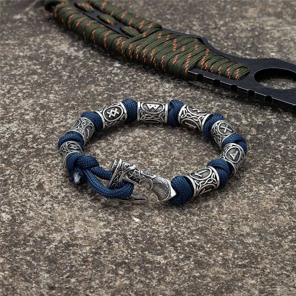 Camping Paracord Survival Rope Wristband Amulet Bracelets