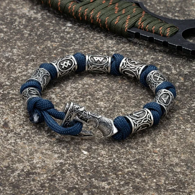 Camping Paracord Survival Rope Wristband Amulet Bracelets