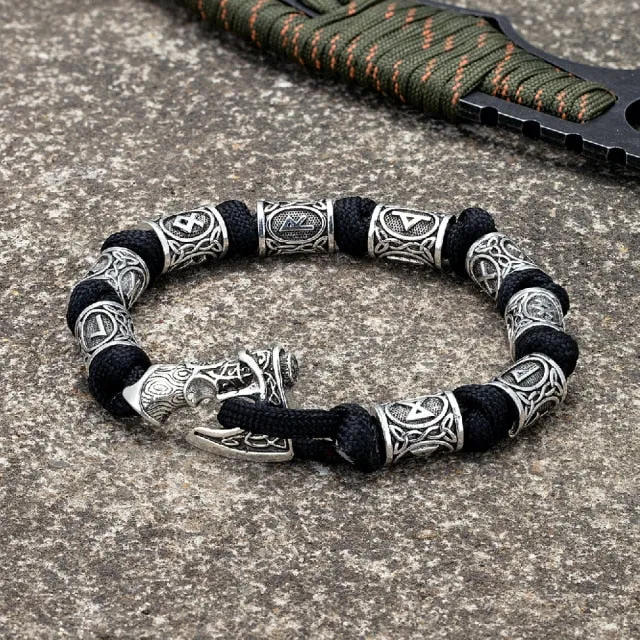 Camping Paracord Survival Rope Wristband Amulet Bracelets