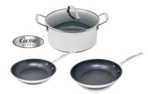 Cucina Steel 4 Piece Cookware Set