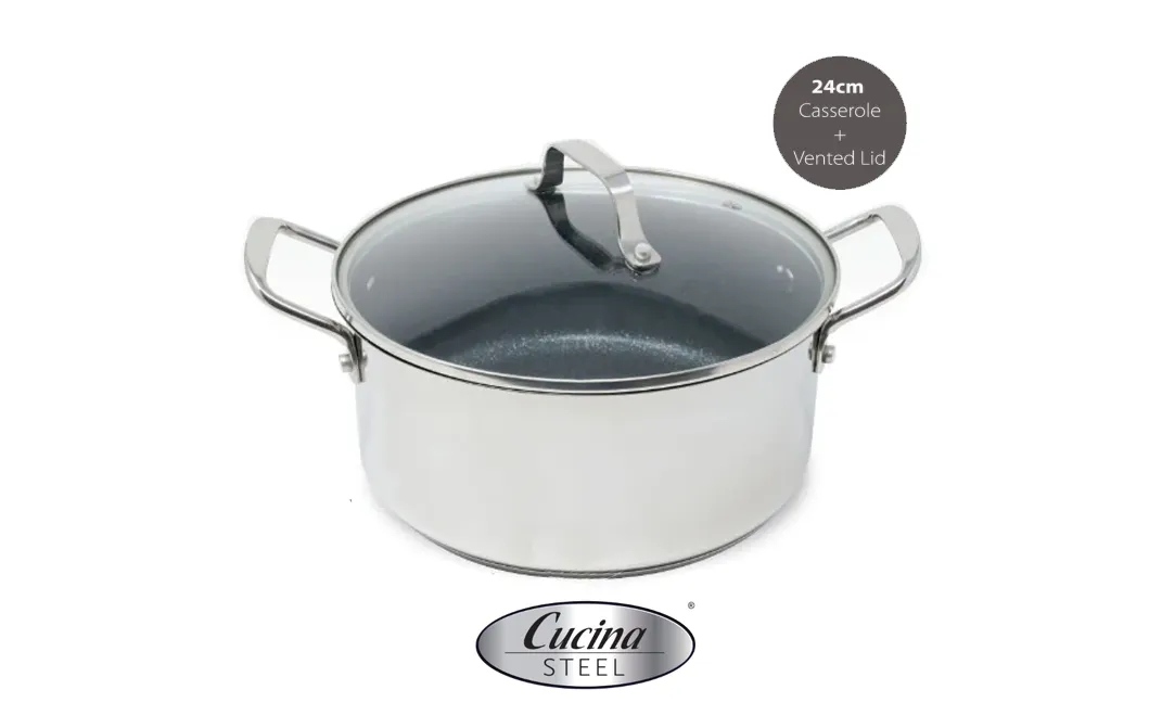 Cucina Steel 4 Piece Cookware Set