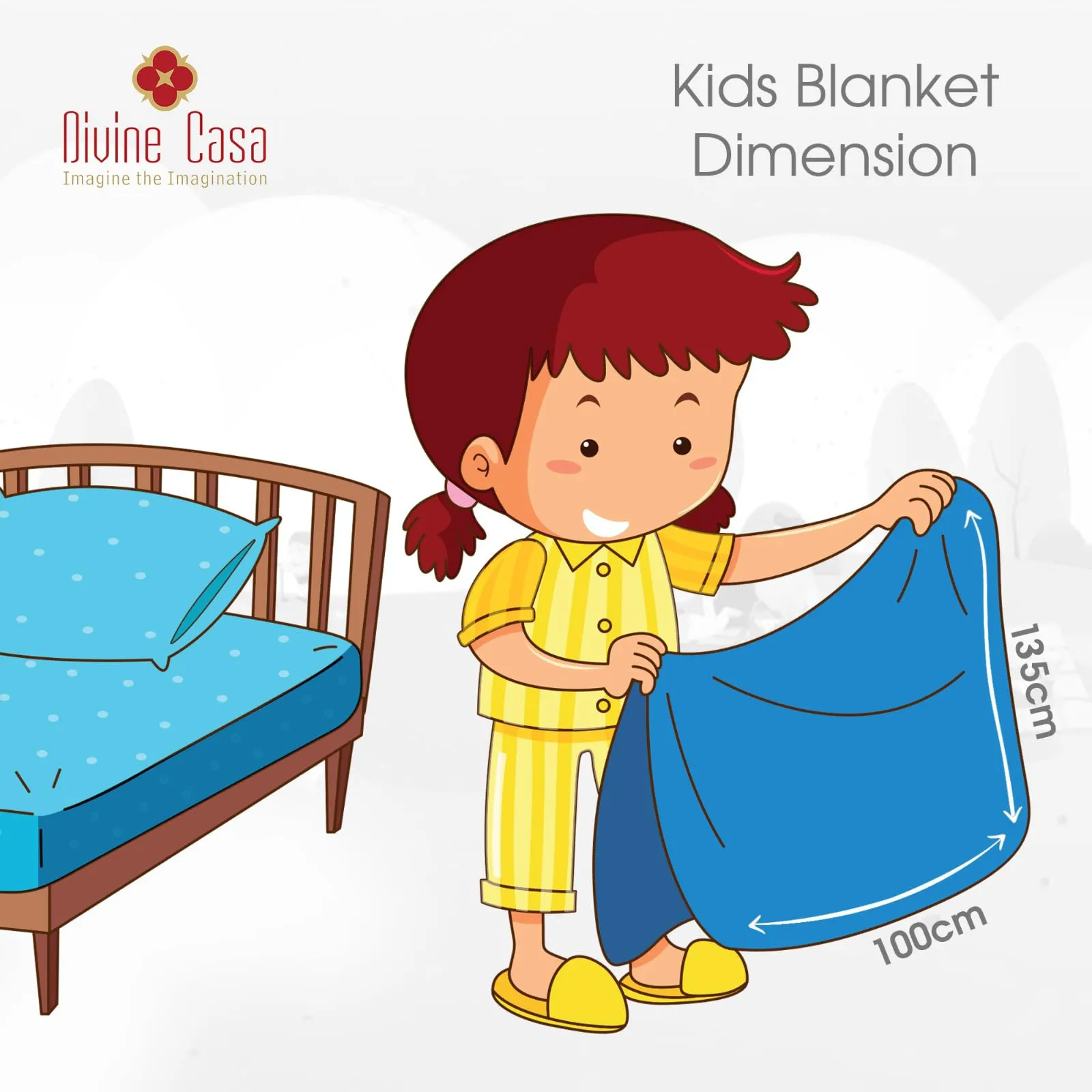 Divine Casa 120 GSM Microfiber Reversible Multipurpose Use Kids AC Dohar| 3 Layer Blanket (for Winter,Summer & Monsoon) | (0-3 Years, Size -100 x 135 cm) (Royal Navy and Orange)