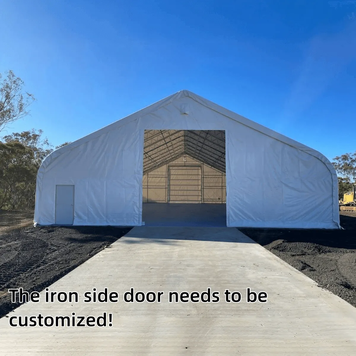 Double Truss Storage Shelter W50'xL80'xH23'