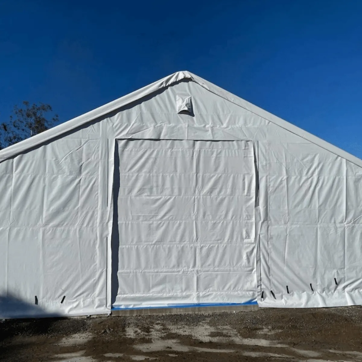 Double Truss Storage Shelter W50'xL80'xH23'