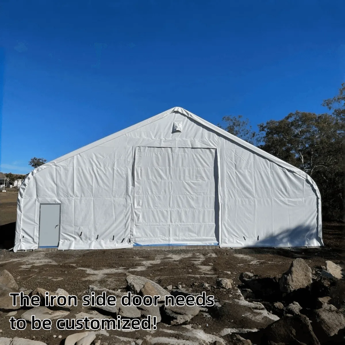 Double Truss Storage Shelter W50'xL80'xH23'