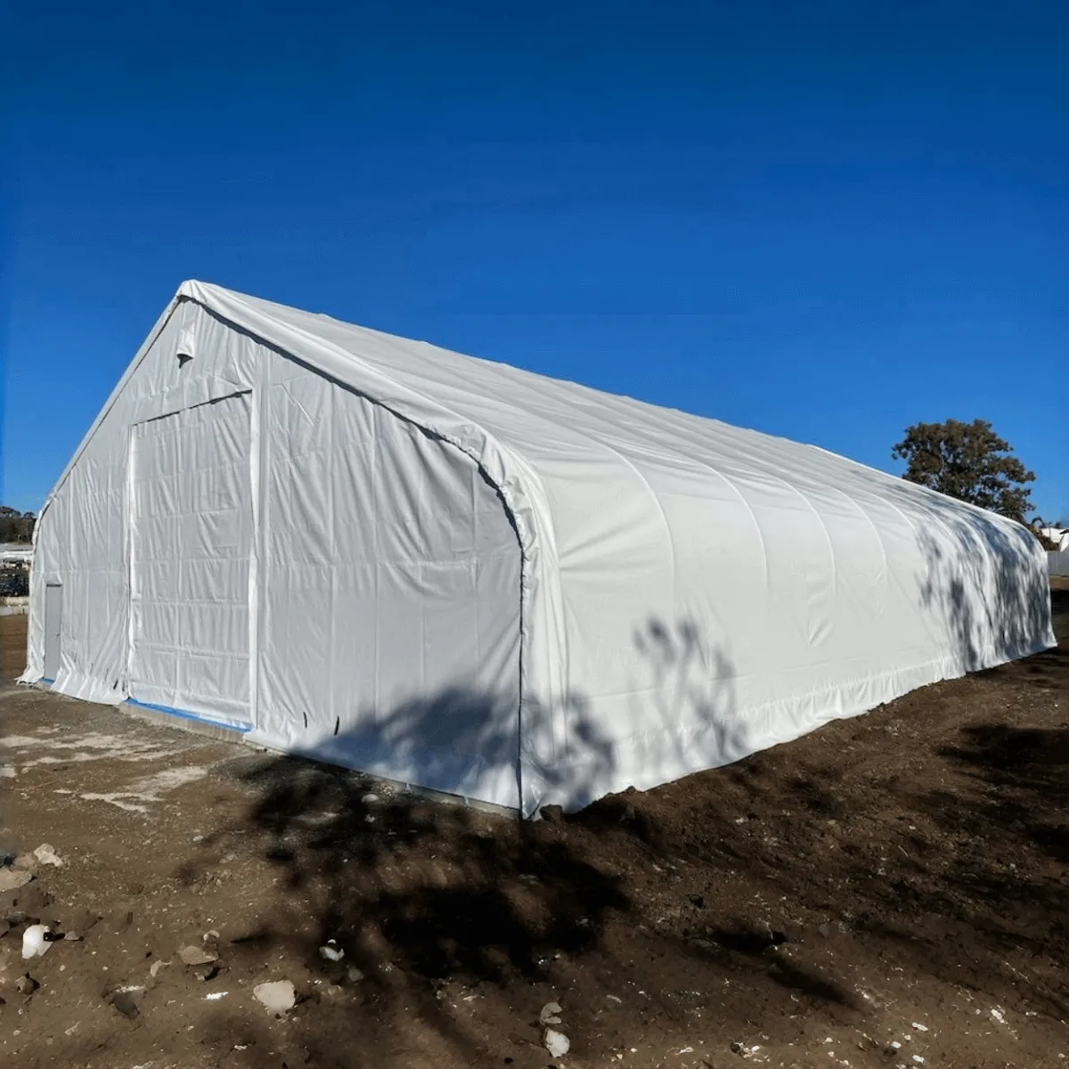 Double Truss Storage Shelter W50'xL80'xH23'