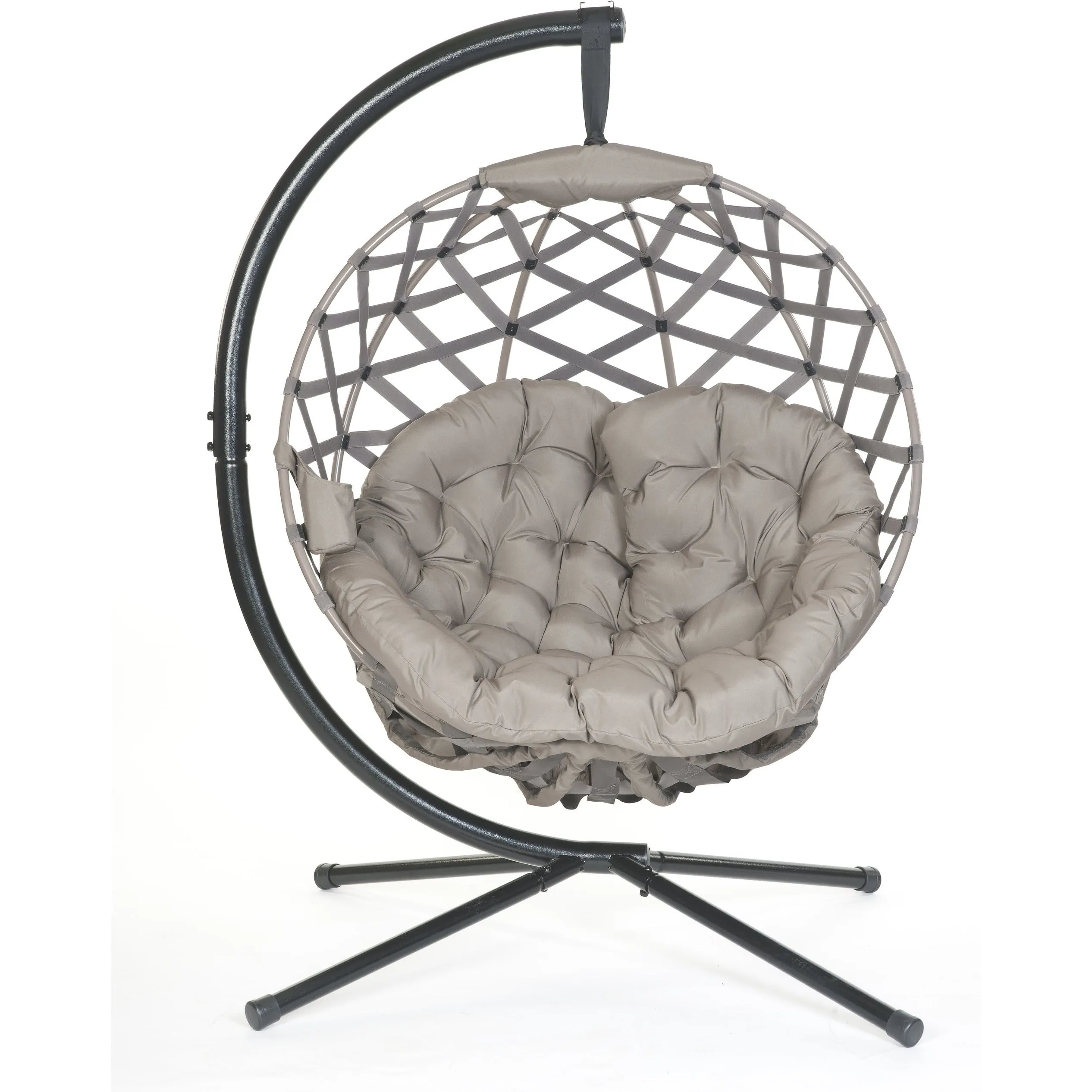 FlowerHouse Hanging Ball Chair Crossweave in Sand