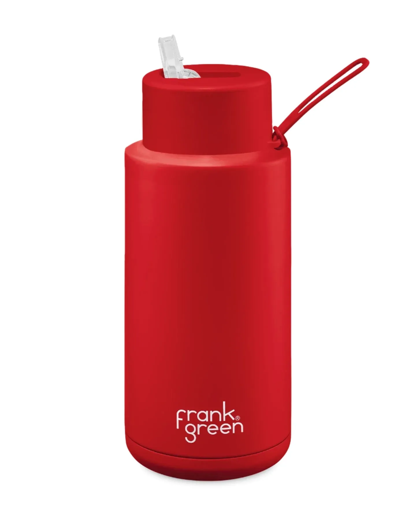 Frank Green - Ceramic Reusable Bottle 34oz/1L Atomic Red Limited Edition