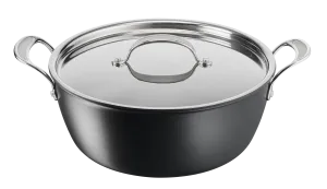 Jamie Oliver by Tefal Cooks Classic Induction Hard Anodised Big Batch Pan 30cm   Lid