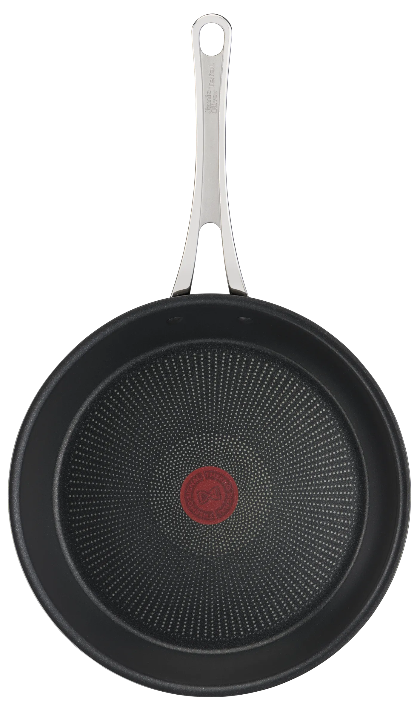 Jamie Oliver by Tefal Cooks Classic Non-Stick Induction Hard Anodised Twinpack Frypan Set 24/28cm