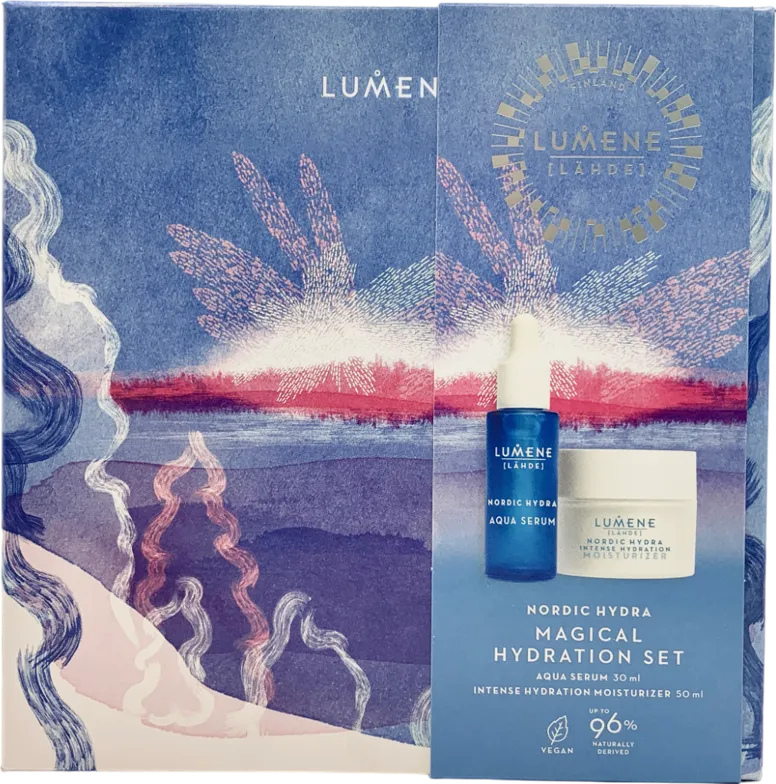 Lumene Nordic Hydra Lahde Magical Hydration Skincare Gift Set 30ml   50ml