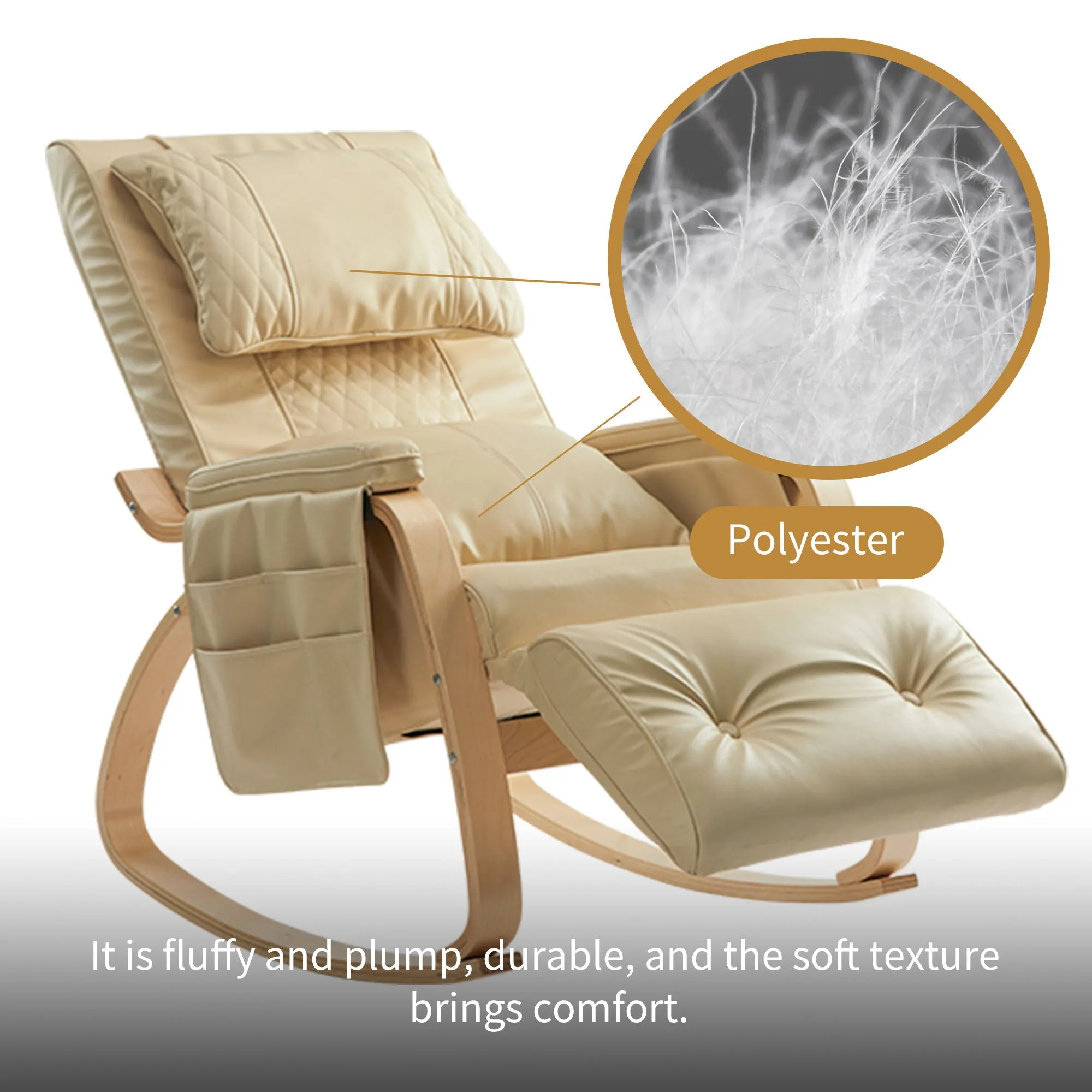 Massage Comfortable Relax Rocking Chair