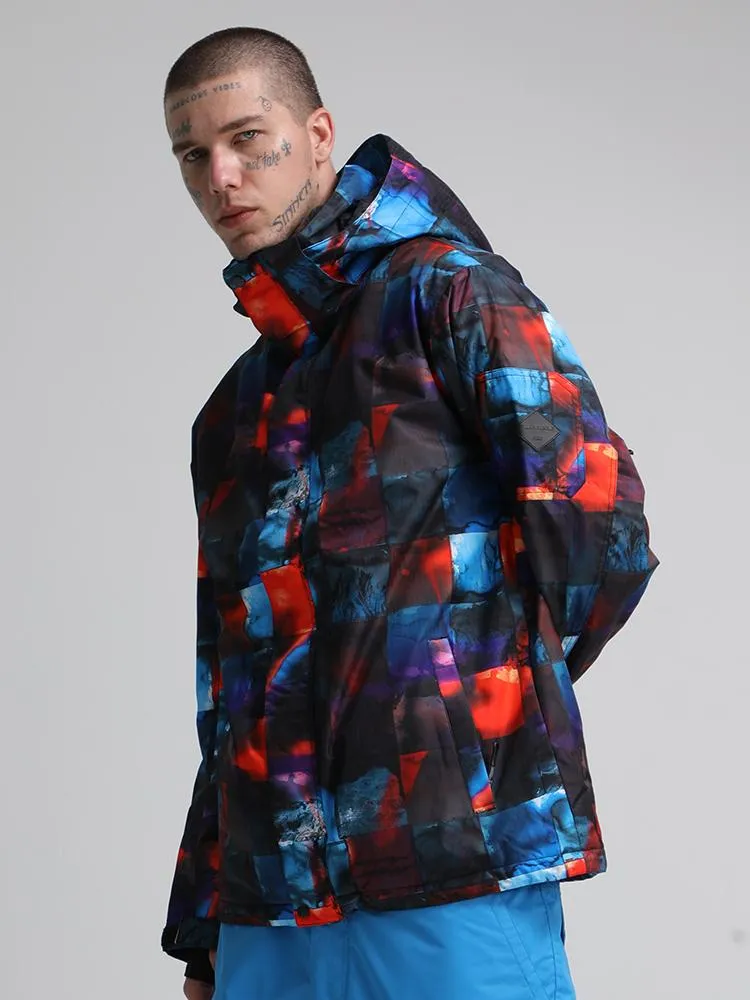 Men's High Windproof Technology Colorfull Printed Snowboard&Ski Jacket Wear