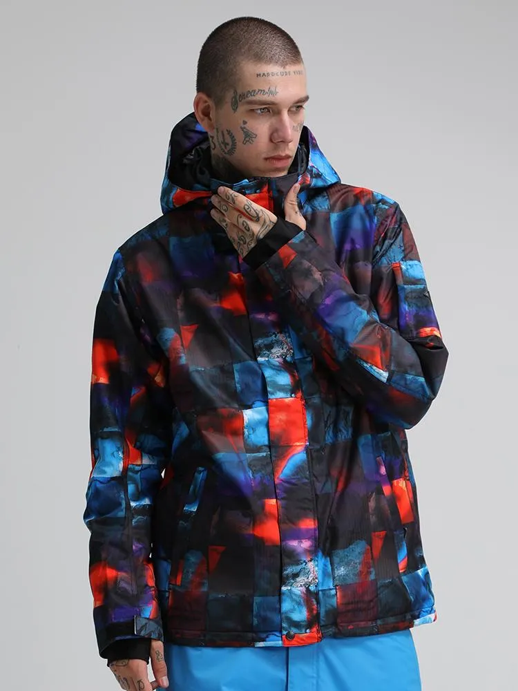 Men's High Windproof Technology Colorfull Printed Snowboard&Ski Jacket Wear