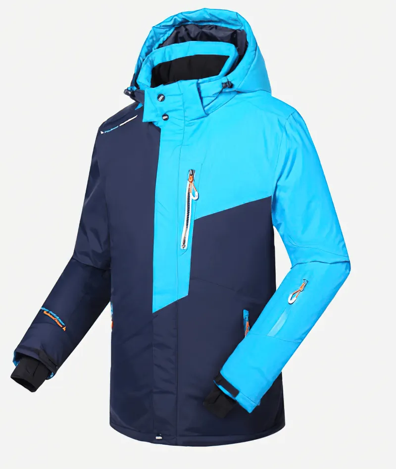 Men's Micro Fleece Linning Ski Jacket with Detachable Hood - SF0857