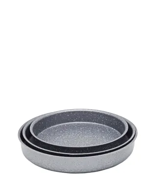 OMS 3 Piece Granite Oven Tray Set - Grey