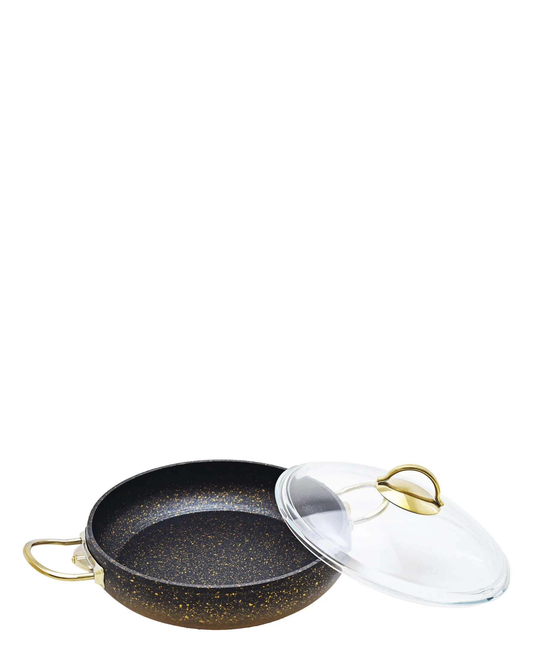 OMS Non Stick 28cm Low Casserole - Gold