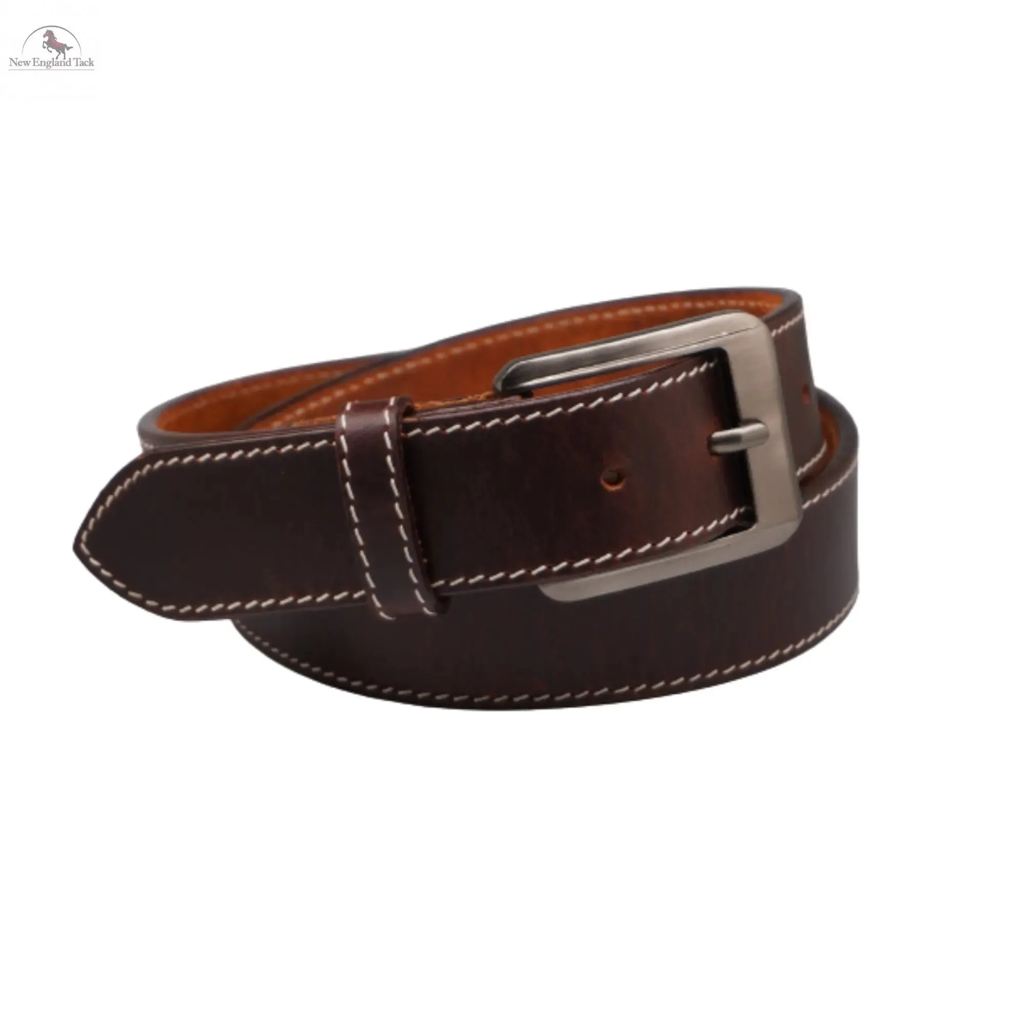 Resistance Belts - Premium Brown Heavy Duty Leather Belt for Men - Genuine Leather Belt for Work and Style