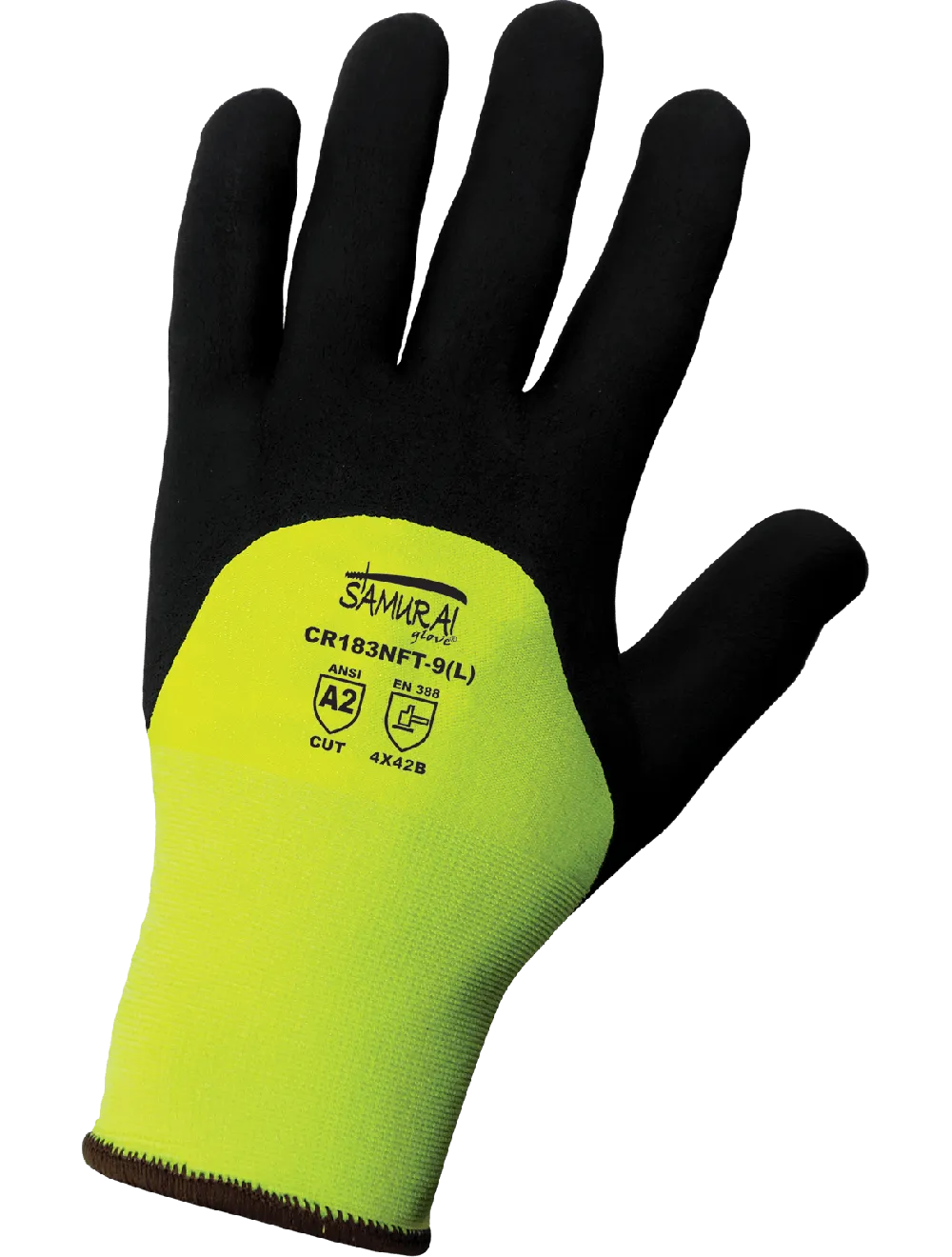 Samurai Glove® High-Visibility Cut, Abrasion, and Puncture Resistant Coated Gloves - LIMITED STOCK - CR183NFT