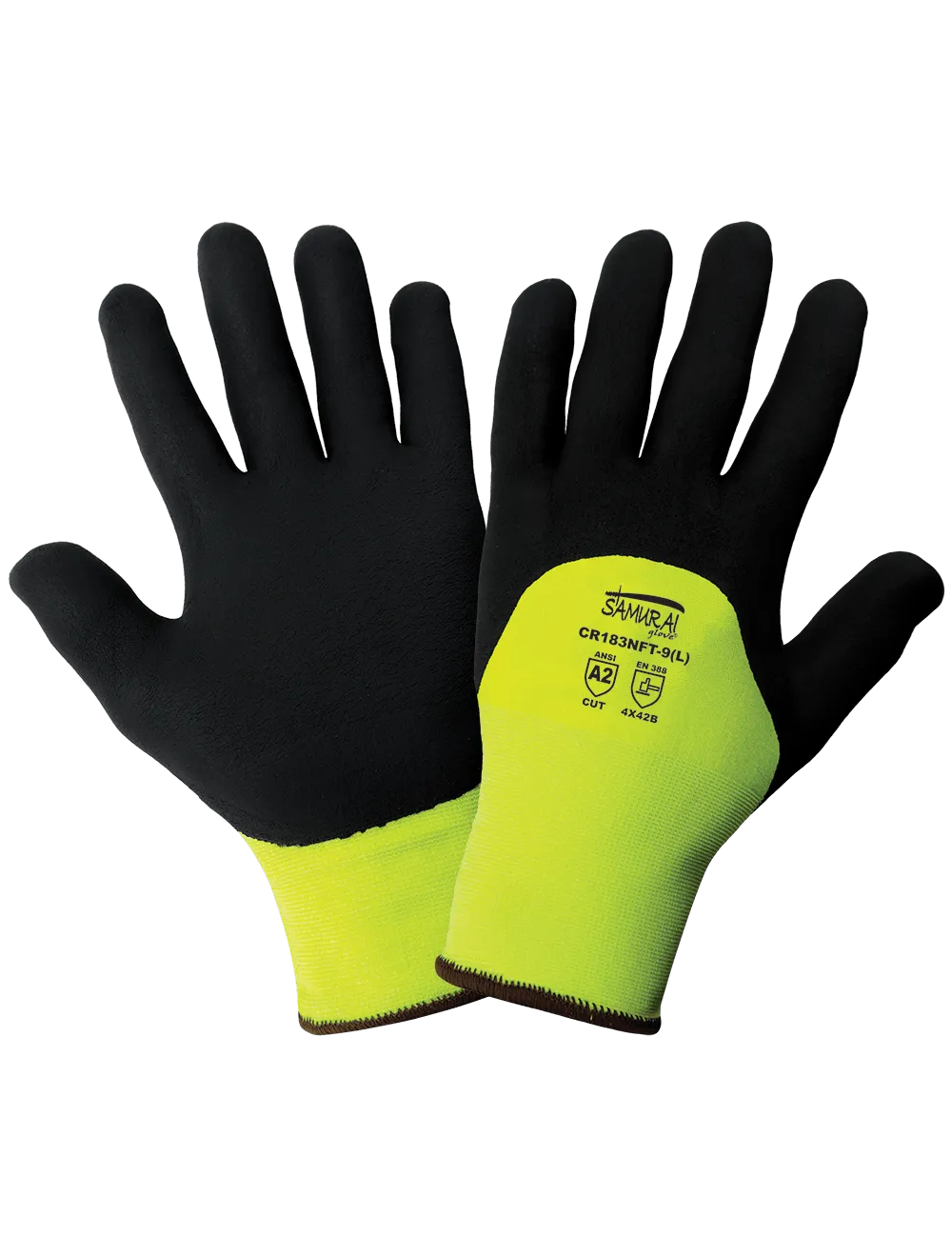 Samurai Glove® High-Visibility Cut, Abrasion, and Puncture Resistant Coated Gloves - LIMITED STOCK - CR183NFT