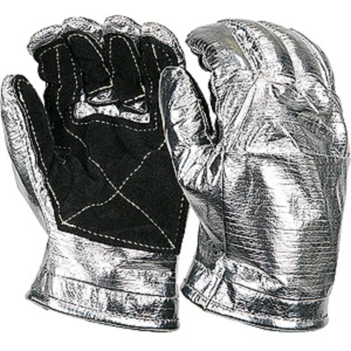 Shelby Specialty Gloves 5200G Kevlar, Aluminized, NFPA Glove, Silver/Black, 1 Pair