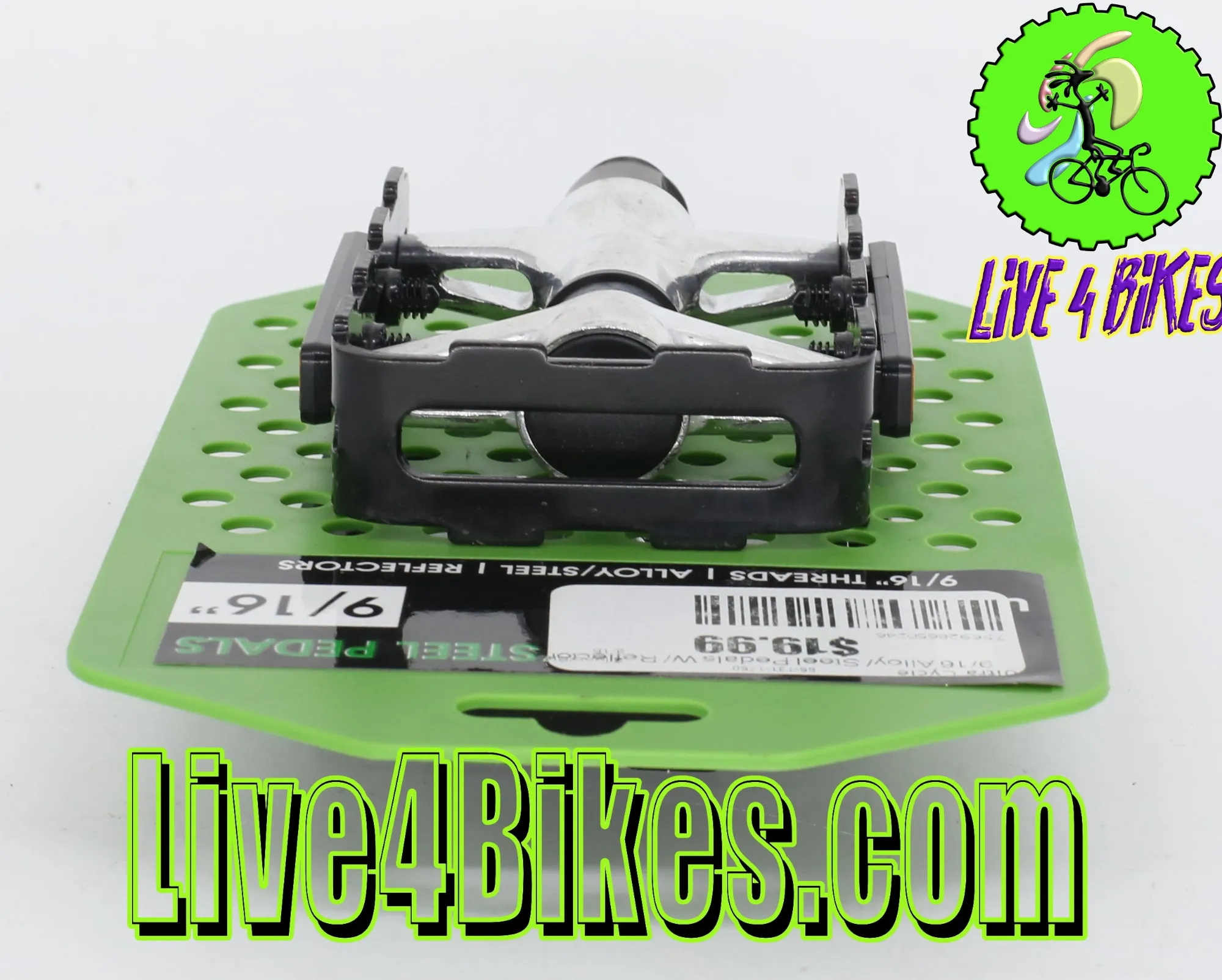 Ultra Cycle Metal Alloy / Steel Pedals  9/16"  - Live 4 Bikes