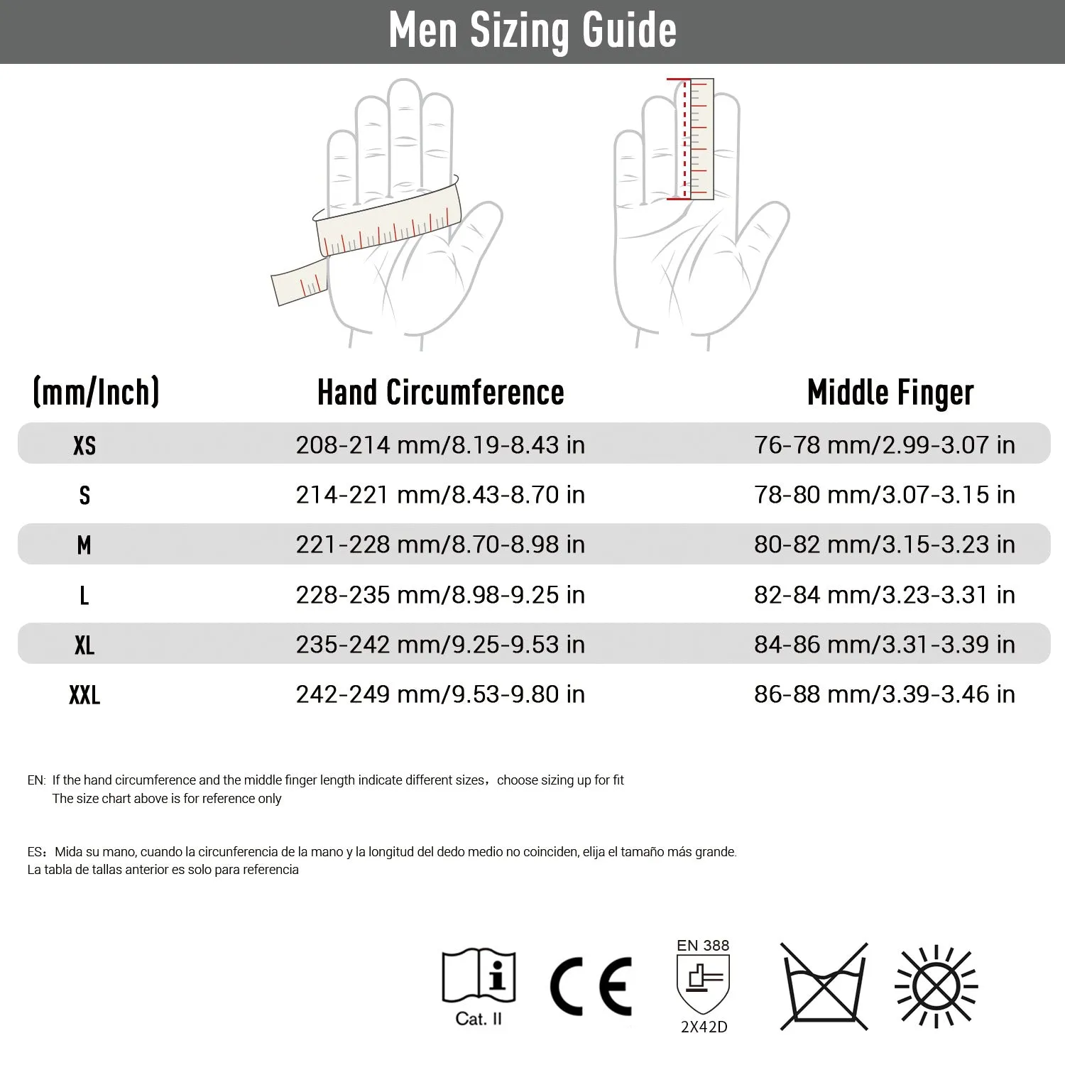 VGO EN388 Level 5 & ANSI A3 Cut Resistant Top Grain Goatskin Work Gloves (White,GA9501HY)